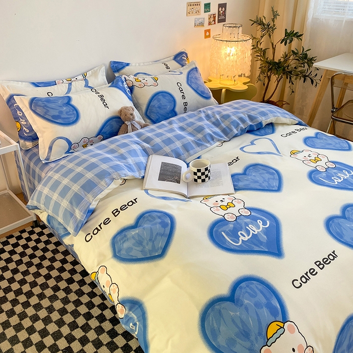 91家纺网 家纺一手货源 找家纺 （总）友承家纺 2026新款床上用品磨毛水洗棉四件套被单被套学生宿舍单人三件套被罩单件四季通用