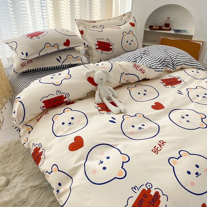 91家纺网 家纺一手货源 找家纺 （总）友承家纺 2026新款床上用品磨毛水洗棉四件套被单被套学生宿舍单人三件套被罩单件四季通用