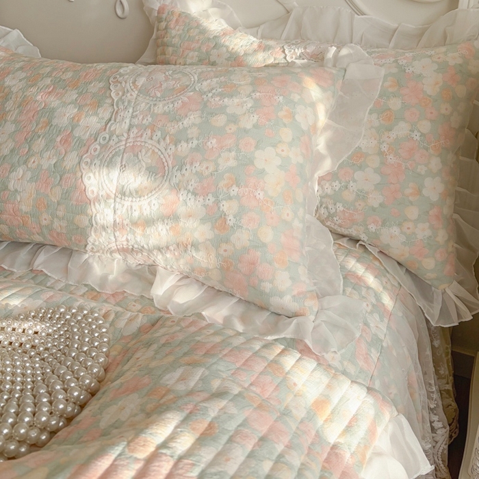 91家纺网 家纺一手货源 找家纺 恋尚 2026新款云感棉床笠式床裙（控价120元起） 雪妮