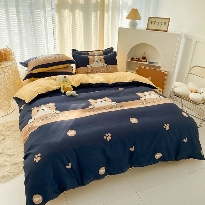 91家纺网 家纺一手货源 找家纺 友承家纺 2026新款床上用品磨毛水洗棉四件套被单被套学生宿舍单人三件套被罩单件四季通用 期待