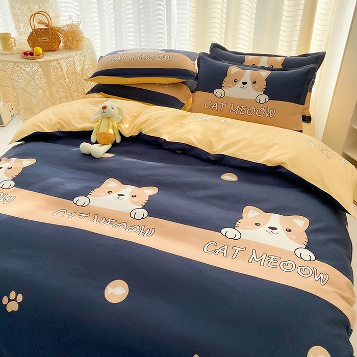 91家纺网 家纺一手货源 找家纺 友承家纺 2026新款床上用品磨毛水洗棉四件套被单被套学生宿舍单人三件套被罩单件四季通用 期待