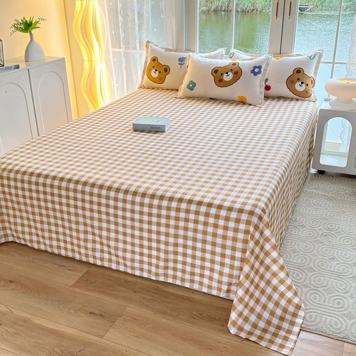 91家纺网 家纺一手货源 找家纺 友承家纺 2026新款床上用品磨毛水洗棉四件套被单被套学生宿舍单人三件套被罩单件四季通用 baby熊