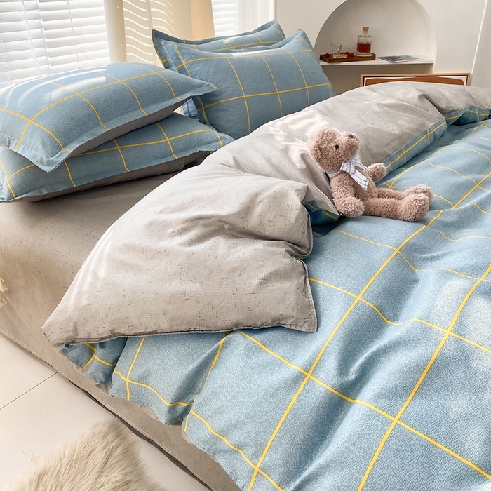 91家纺网 家纺一手货源 找家纺 友承家纺 2026新款床上用品磨毛水洗棉四件套被单被套学生宿舍单人三件套被罩单件四季通用 富士山下