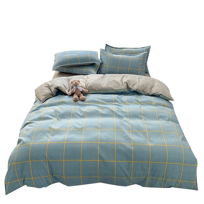 91家纺网 家纺一手货源 找家纺 友承家纺 2026新款床上用品磨毛水洗棉四件套被单被套学生宿舍单人三件套被罩单件四季通用 富士山下