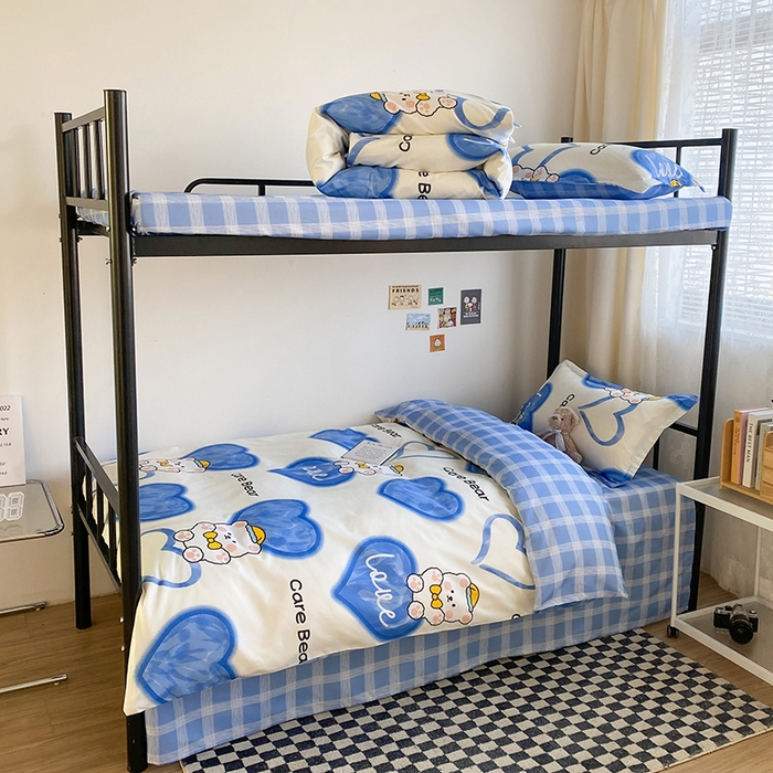 91家纺网 家纺一手货源 找家纺 （总）友承家纺 【拎包入住】2026新款大学生宿舍床单人三件套床上用品被褥全套一整套被套被子四件套六