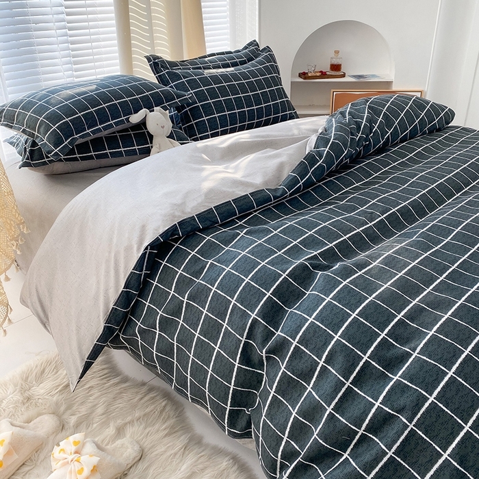 91家纺网 家纺一手货源 找家纺 友承家纺 2026新款床上用品磨毛水洗棉四件套被单被套学生宿舍单人三件套被罩单件四季通用 慕尼黑