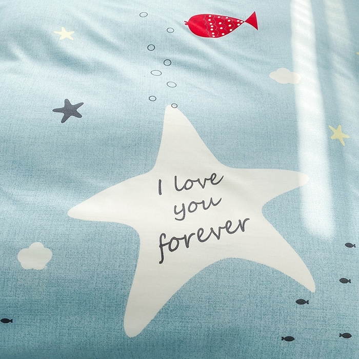 91家纺网 家纺一手货源 找家纺 友承家纺 2026新款床上用品磨毛水洗棉四件套被单被套学生宿舍单人三件套被罩单件四季通用 深海情缘