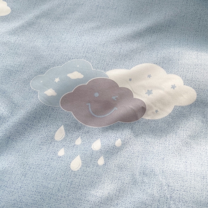 91家纺网 家纺一手货源 找家纺 友承家纺 2026新款床上用品磨毛水洗棉四件套被单被套学生宿舍单人三件套被罩单件四季通用 云朵