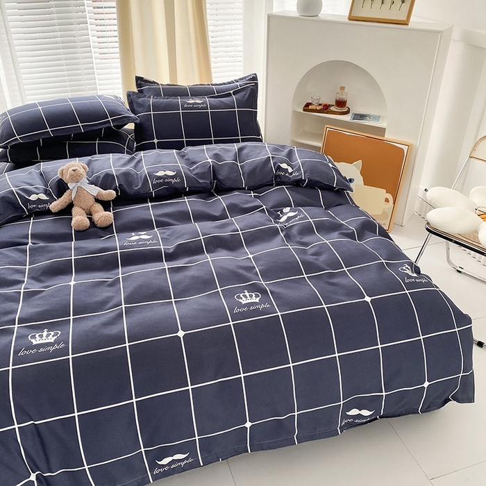 91家纺网 家纺一手货源 找家纺 （总）友承家纺 2026年新款床上用品学生宿舍套件亲肤磨毛单件被套150x180x220cm芦荟棉被罩200x230