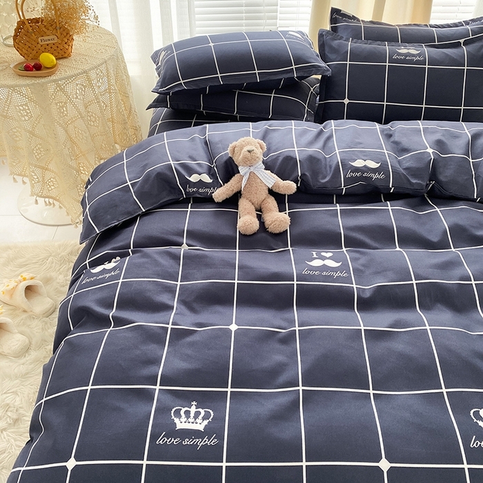 91家纺网 家纺一手货源 找家纺 （总）友承家纺 2026年新款床上用品学生宿舍套件亲肤磨毛单件被套150x180x220cm芦荟棉被罩200x230