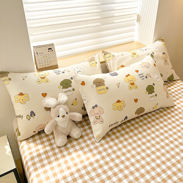 91家纺网 家纺一手货源 找家纺 友承家纺 2026年新款床上用品学生宿舍套件亲肤磨毛单件被套150x180x220cm芦荟棉被罩200x230 卡通乐园