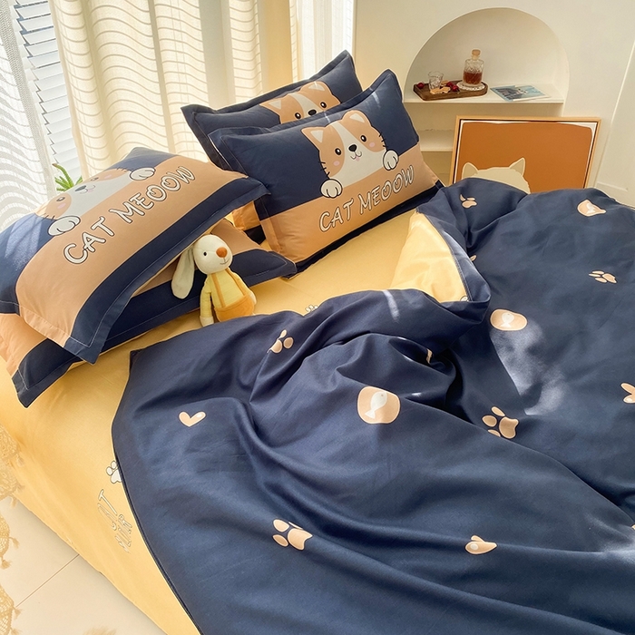 91家纺网 家纺一手货源 找家纺 友承家纺 2026年新款床上用品学生宿舍套件亲肤磨毛单件被套150x180x220cm芦荟棉被罩200x230 期待