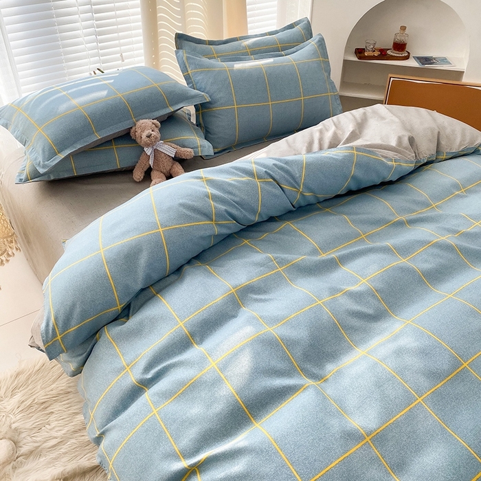 91家纺网 家纺一手货源 找家纺 友承家纺 2026年新款床上用品学生宿舍套件亲肤磨毛单件被套150x180x220cm芦荟棉被罩200x230 富士山下