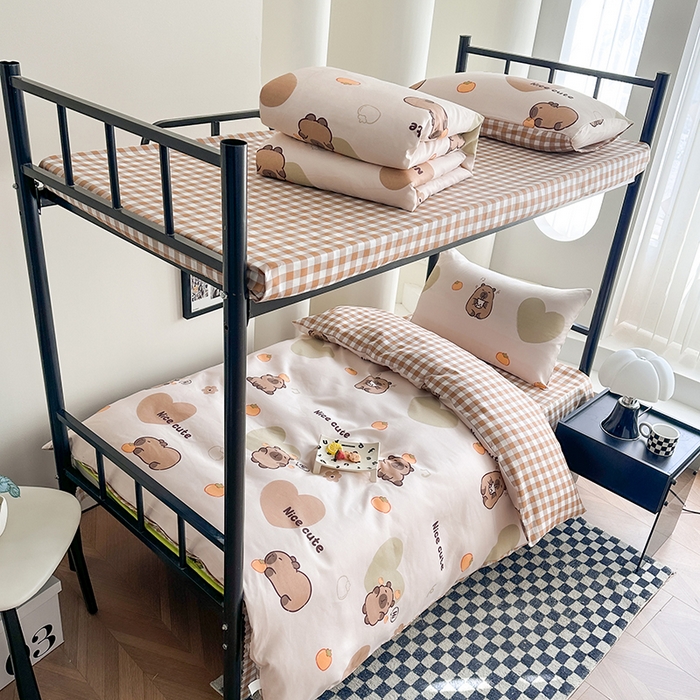 91家纺网 家纺一手货源 找家纺 （总）友承家纺 【拎包入住】2026新款大学生宿舍床单人三件套床上用品被褥全套一整套被套被子四件套六