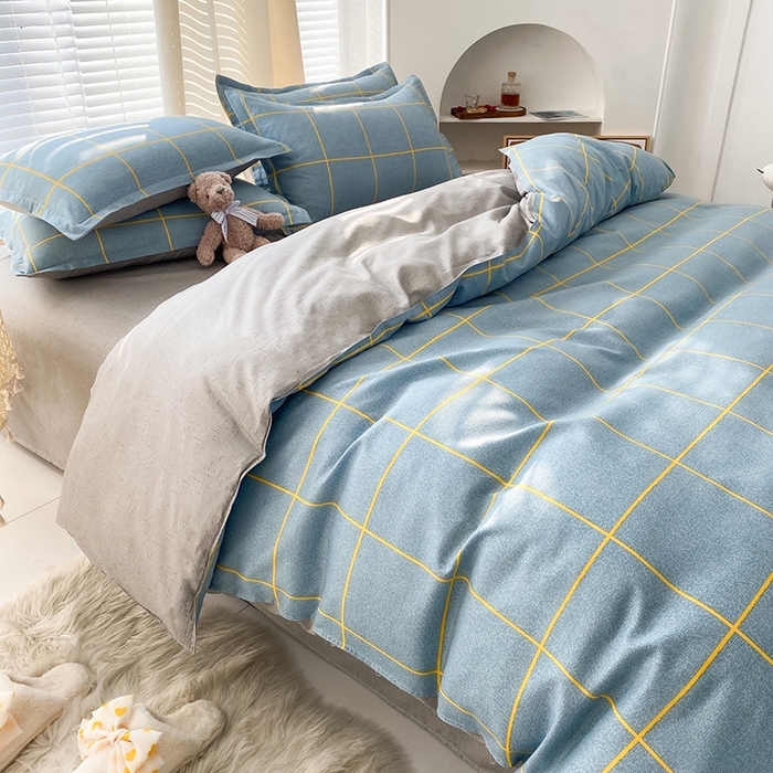 91家纺网 家纺一手货源 找家纺 友承家纺 2026年新款床上用品学生宿舍套件亲肤磨毛单件被套150x180x220cm芦荟棉被罩200x230 富士山下