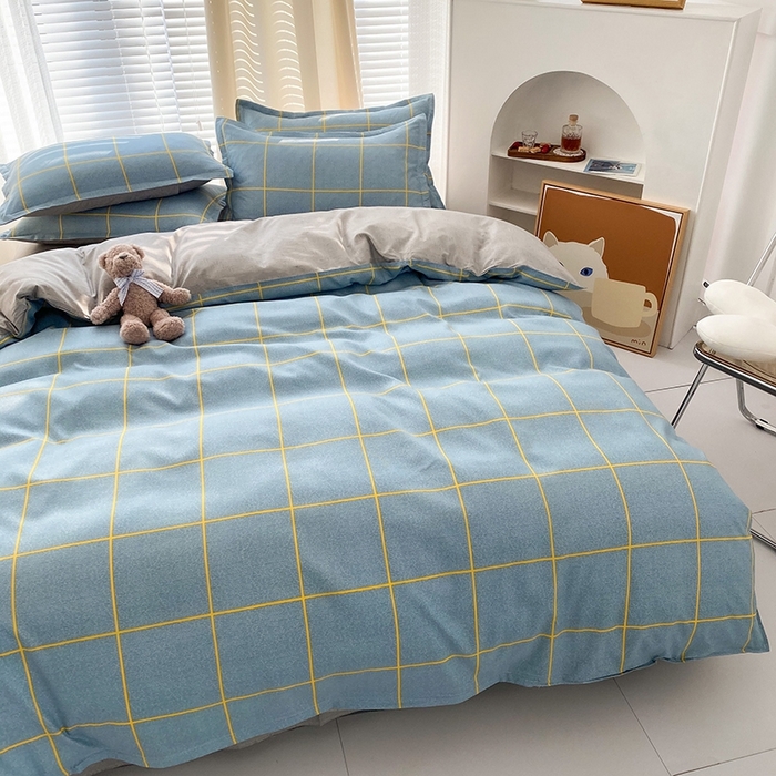 91家纺网 家纺一手货源 找家纺 友承家纺 2026年新款床上用品学生宿舍套件亲肤磨毛单件被套150x180x220cm芦荟棉被罩200x230 富士山下