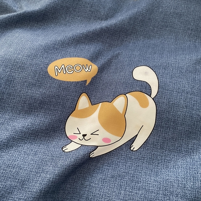 91家纺网 家纺一手货源 找家纺 友承家纺 2026年新款床上用品学生宿舍套件亲肤磨毛单件被套150x180x220cm芦荟棉被罩200x230 淘气猫兰