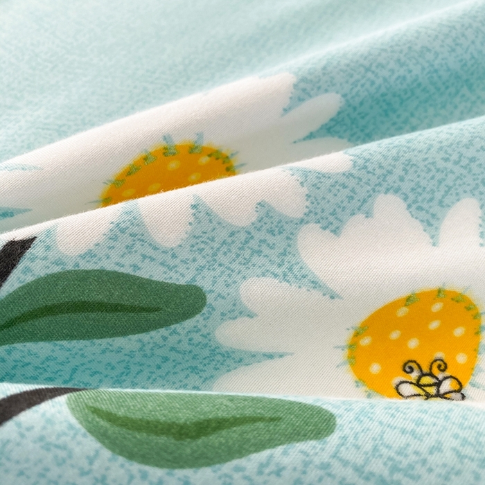 91家纺网 家纺一手货源 找家纺 友承家纺 2026年新款床上用品学生宿舍套件亲肤磨毛单件被套150x180x220cm芦荟棉被罩200x230 网红雏菊兰