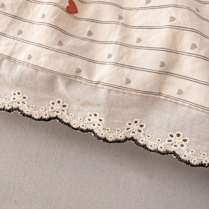 91家纺网 家纺一手货源 找家纺 一比一家纺 2026新款A类仿棉古法水洗棉法式全棉花边四件套 木马乐园