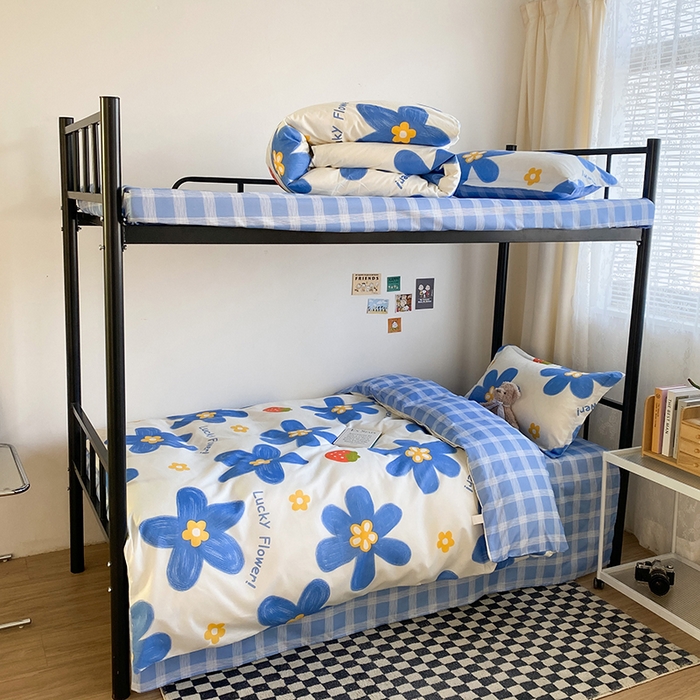 91家纺网 家纺一手货源 找家纺 （总）友承家纺 【拎包入住】2026新款大学生宿舍床单人三件套床上用品被褥全套一整套被套被子四件套六