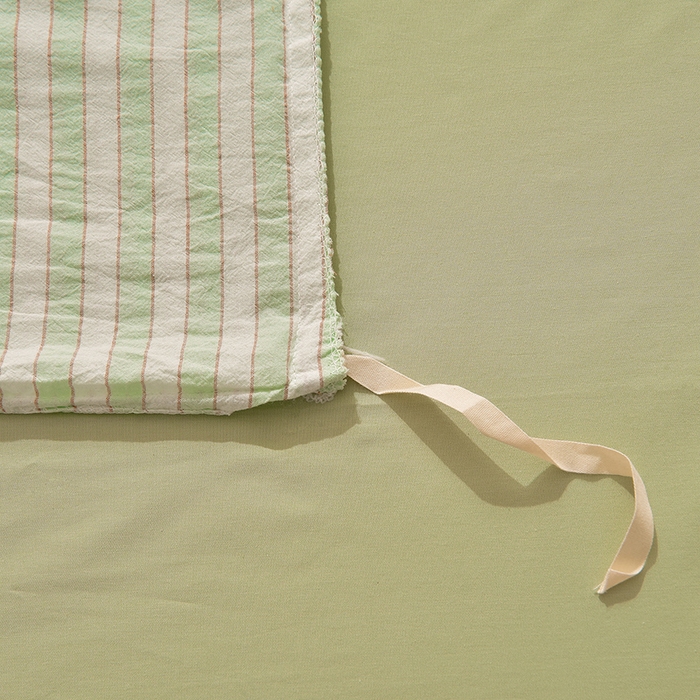 91家纺网 家纺一手货源 找家纺 炫拼家纺 2026新款多巴胺系列A类全棉40支水洗棉卡通毛巾绣四件套 多巴胺-惬意时光