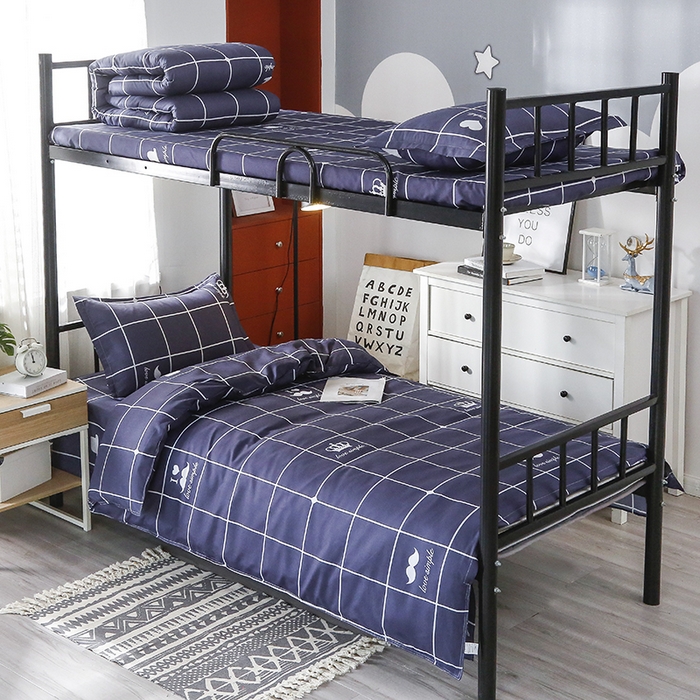 友承家纺 【拎包入住】2026新款大学生宿舍床单人三件套床上用品被褥全套一整套被套被子四件套六 初遇