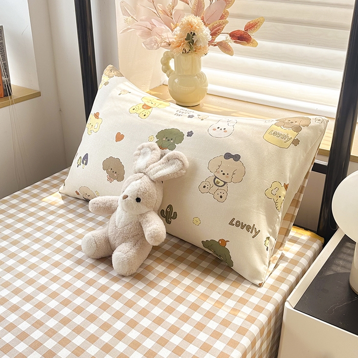 91家纺网 家纺一手货源 找家纺 友承家纺 【拎包入住】2026新款大学生宿舍床单人三件套床上用品被褥全套一整套被套被子四件套六 卡通乐园