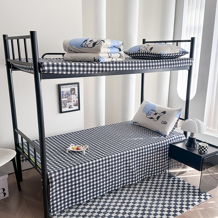 91家纺网 家纺一手货源 找家纺 友承家纺 【拎包入住】2026新款大学生宿舍床单人三件套床上用品被褥全套一整套被套被子四件套六 可爱猫