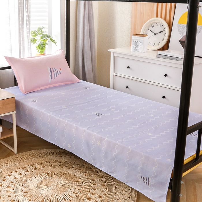 91家纺网 家纺一手货源 找家纺 友承家纺 【拎包入住】2026新款大学生宿舍床单人三件套床上用品被褥全套一整套被套被子四件套六 海豚湾