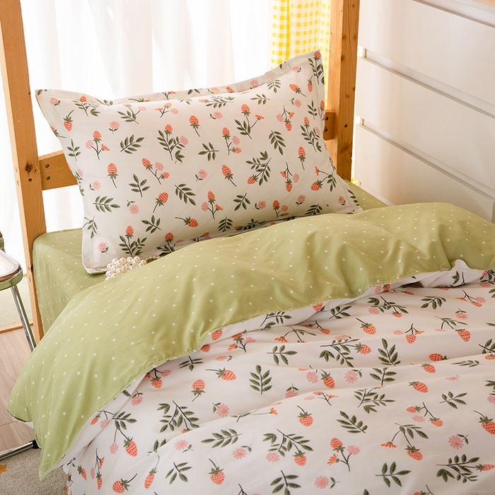 91家纺网 家纺一手货源 找家纺 友承家纺 【拎包入住】2026新款大学生宿舍床单人三件套床上用品被褥全套一整套被套被子四件套六 恋爱味道