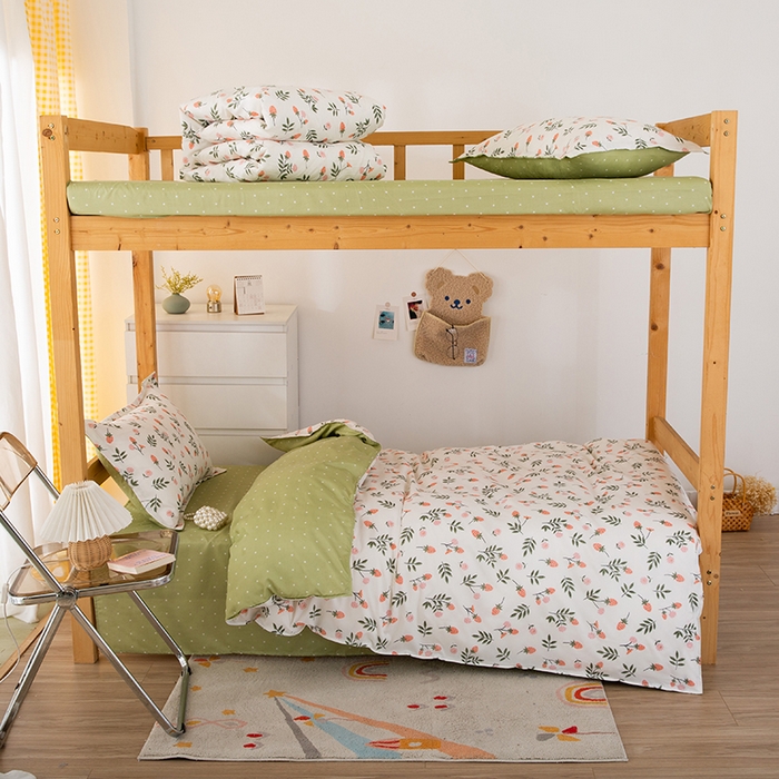 91家纺网 家纺一手货源 找家纺 友承家纺 【拎包入住】2026新款大学生宿舍床单人三件套床上用品被褥全套一整套被套被子四件套六 恋爱味道