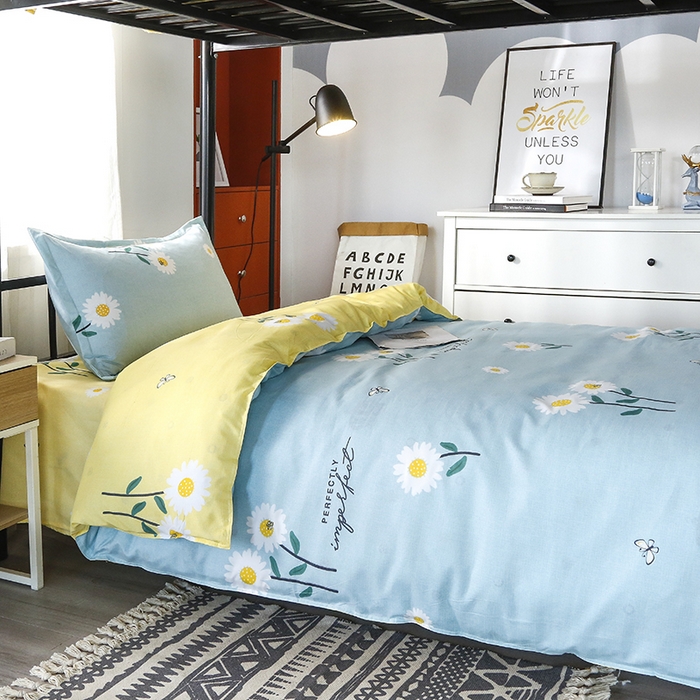 91家纺网 家纺一手货源 找家纺 友承家纺 【拎包入住】2026新款大学生宿舍床单人三件套床上用品被褥全套一整套被套被子四件套六 网红邹菊兰