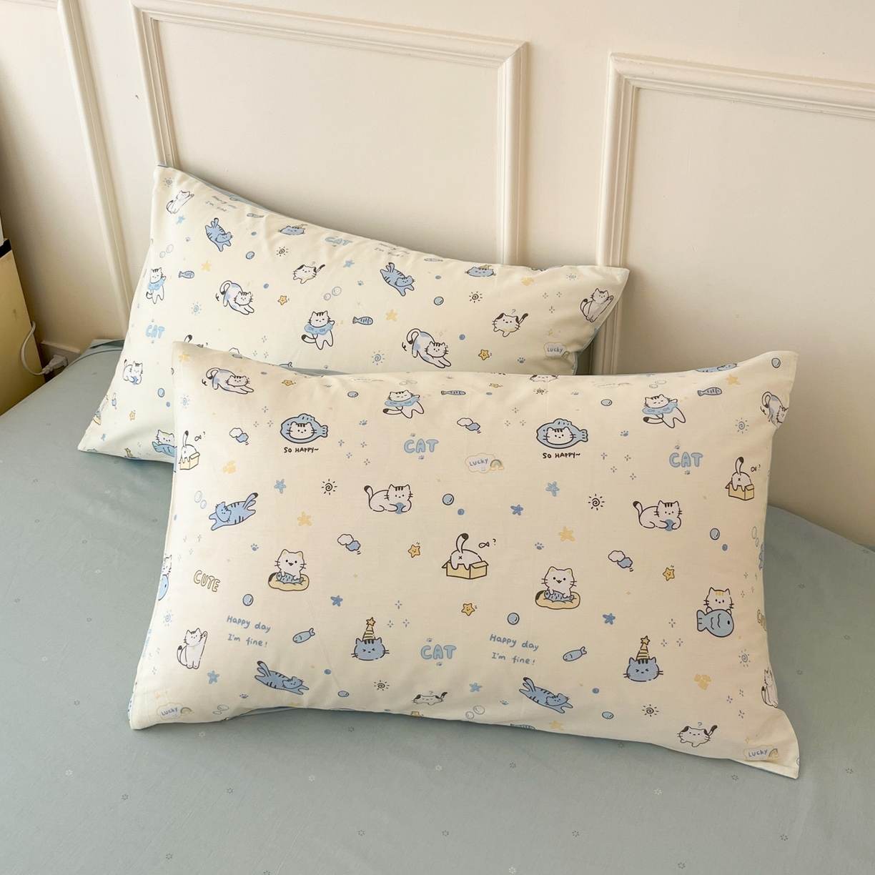 91家纺网 家纺一手货源 找家纺 （总）西引力 2026新款40支全棉斜纹印花单枕套