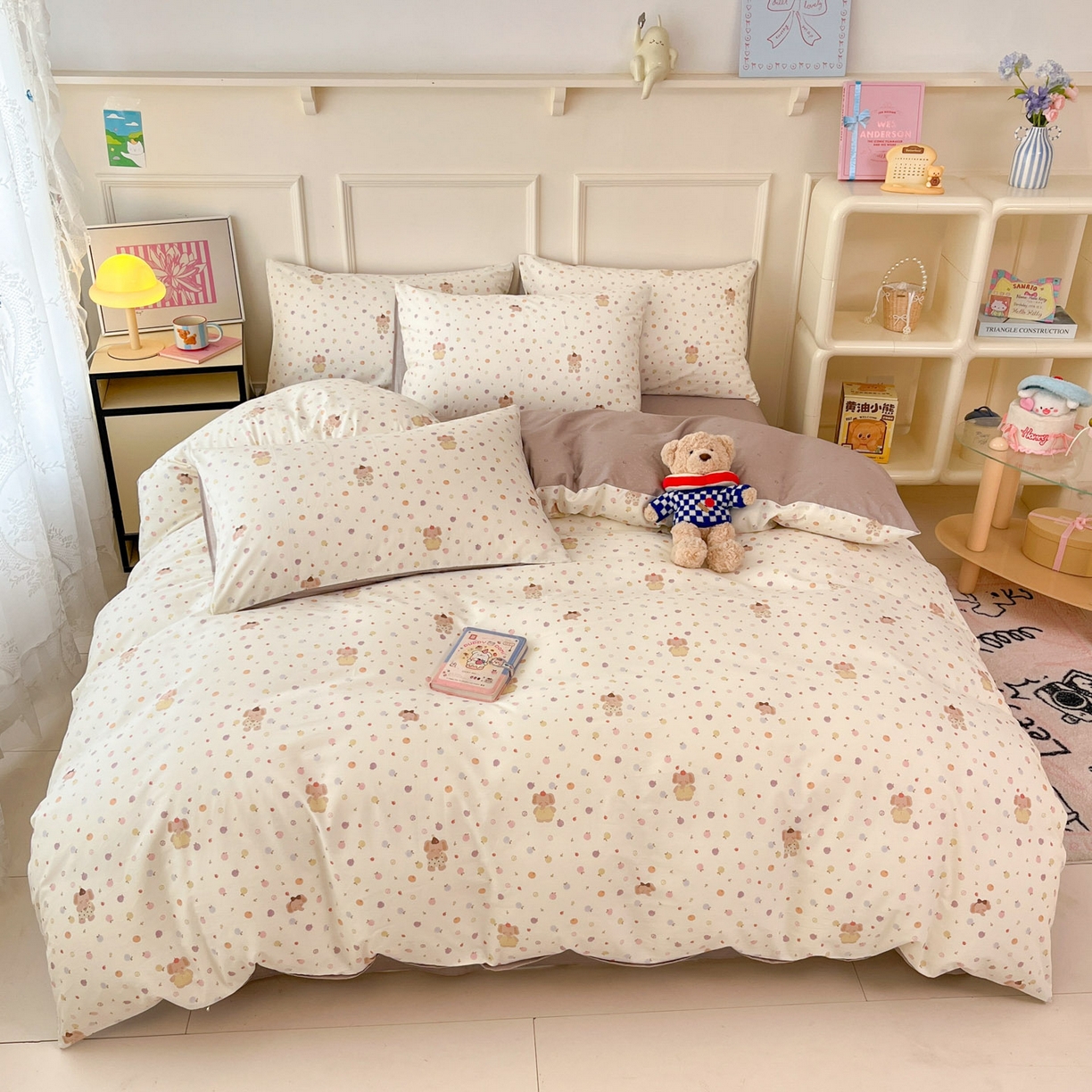 91家纺网 家纺一手货源 找家纺 西引力 2026新款40支全棉斜纹印花单枕套 果子象