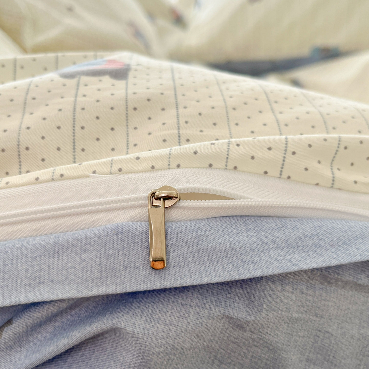 91家纺网 家纺一手货源 找家纺 西引力 2026新款40支全棉斜纹印花单枕套 跳跳象