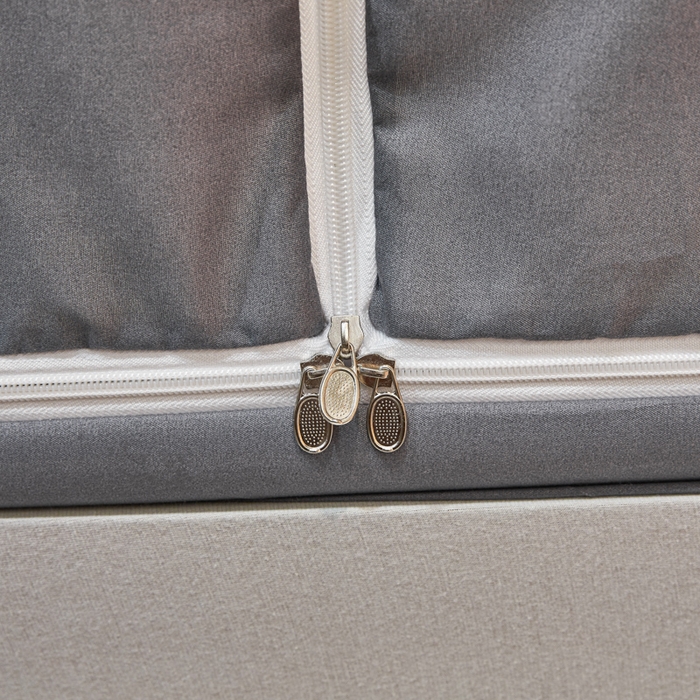 91家纺网 家纺一手货源 找家纺 千逸虹 2026新款卡通加密加大全底坐床遮光防摔回底蚊帐 蘑菇灰-回底