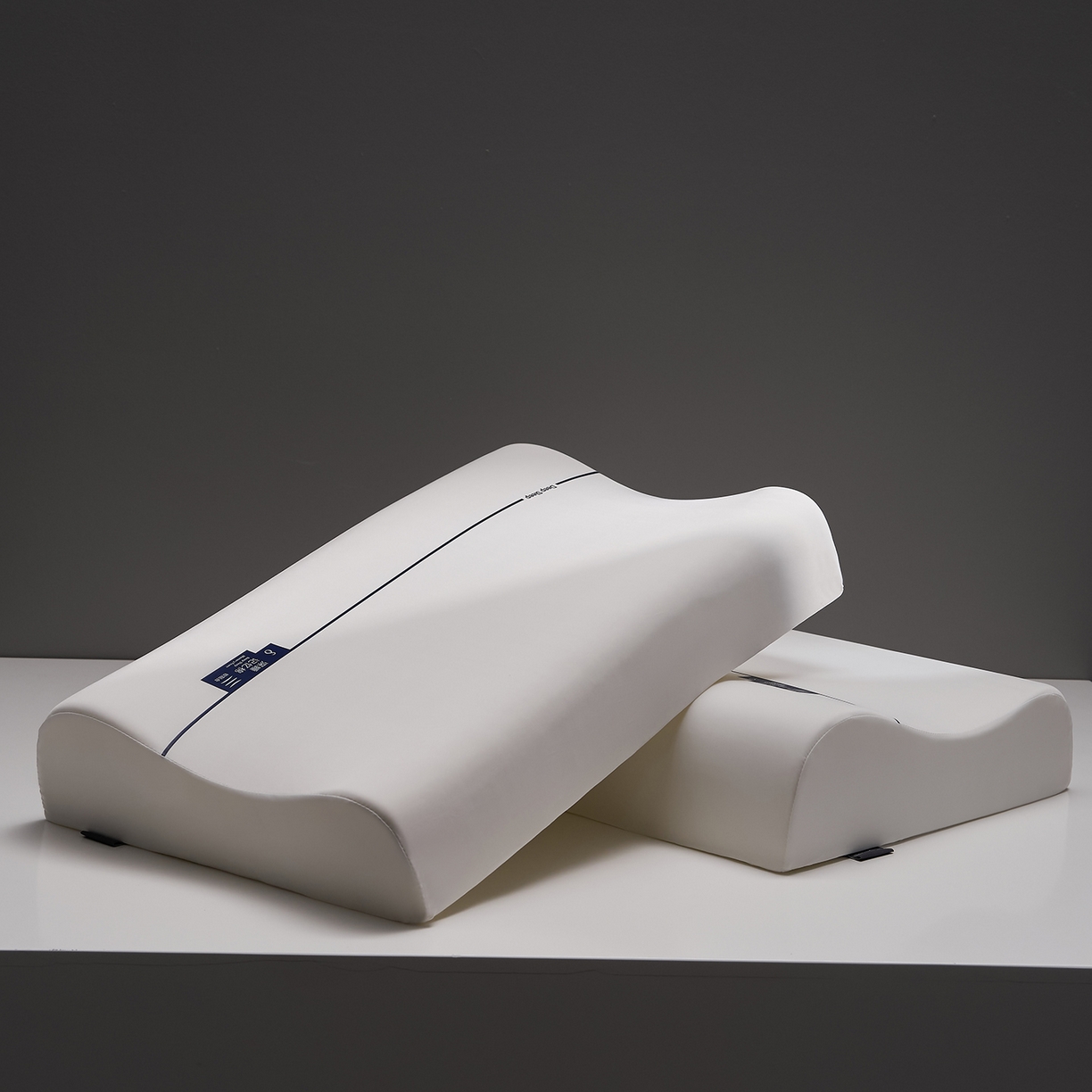 91家纺网 家纺一手货源 找家纺 乐可 2026新款慢回弹记忆枕深睡记忆棉波浪枕枕头枕芯 深睡记忆棉波浪枕-白-高枕