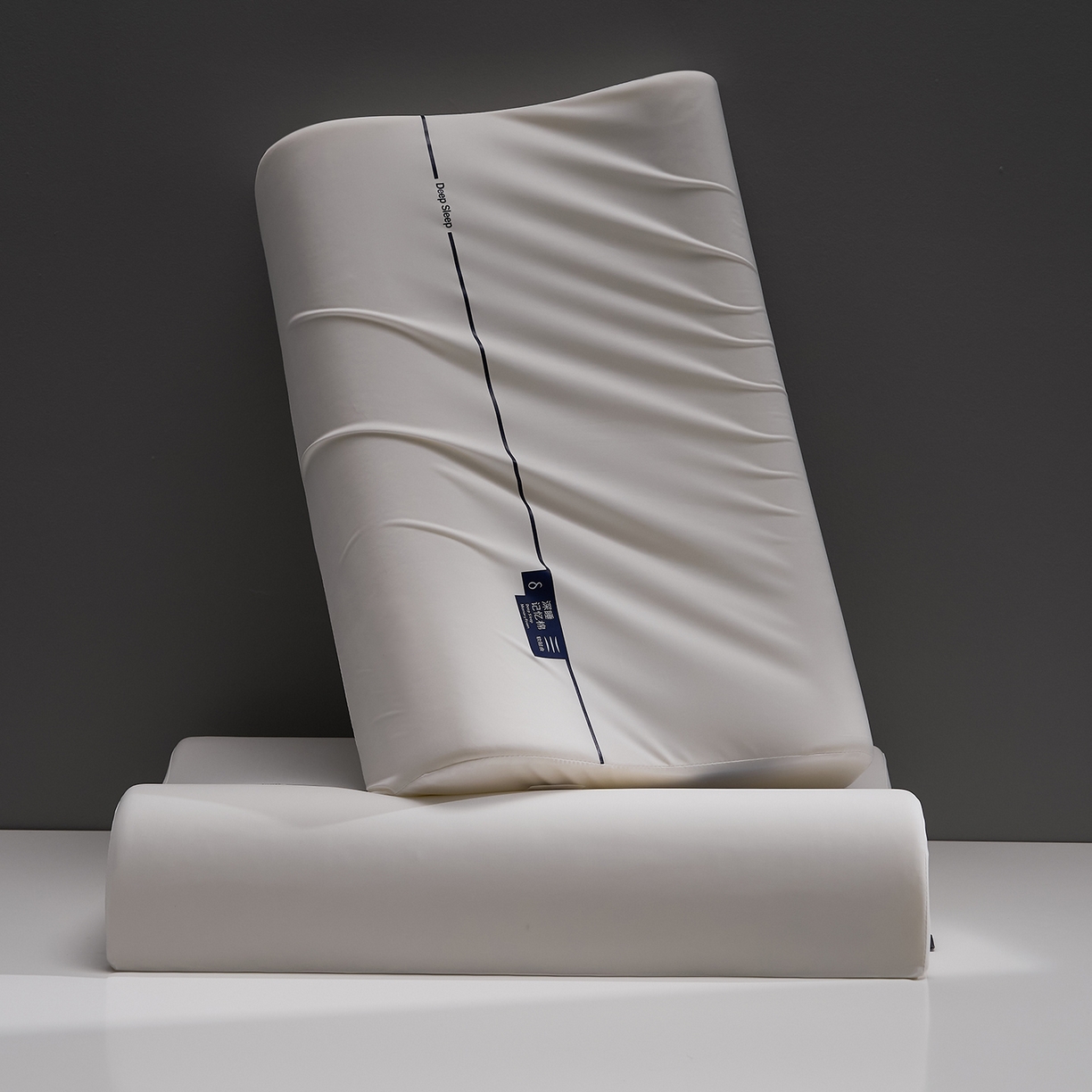 91家纺网 家纺一手货源 找家纺 乐可 2026新款慢回弹记忆枕深睡记忆棉波浪枕枕头枕芯 深睡记忆棉波浪枕-白-高枕