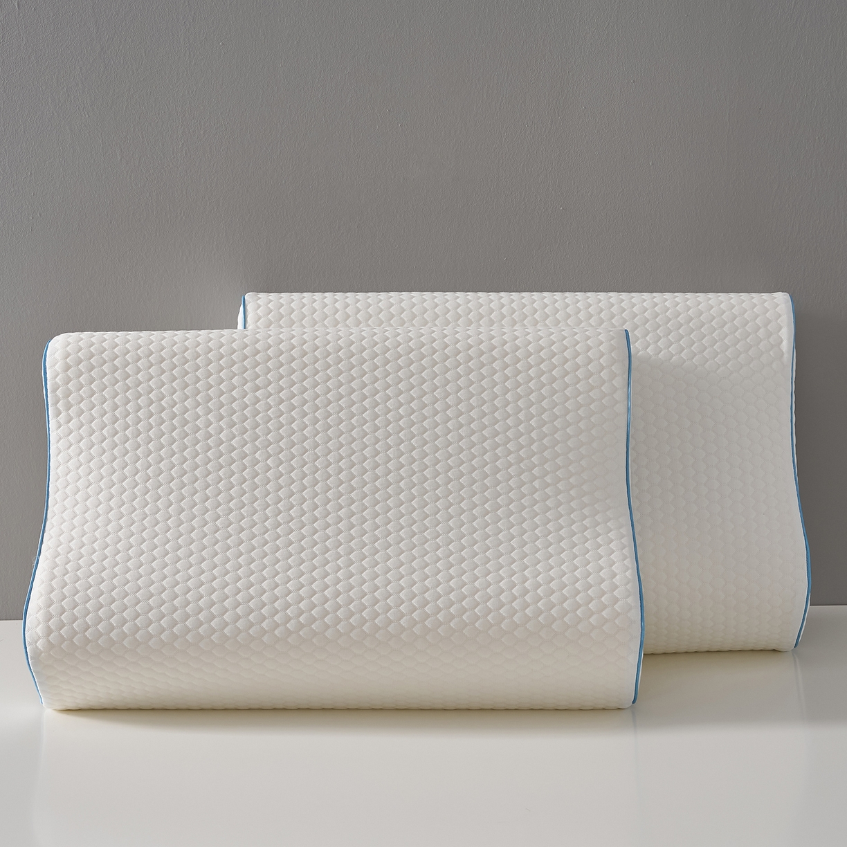 91家纺网 家纺一手货源 找家纺 （总）乐可 2026新款慢回弹曲线水立方太空记忆枕枕头枕芯