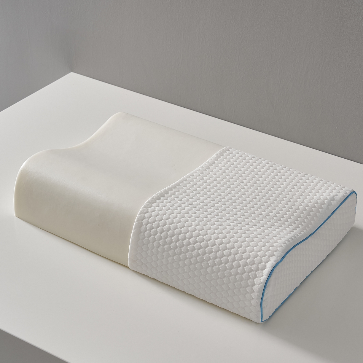 91家纺网 家纺一手货源 找家纺 （总）乐可 2026新款慢回弹曲线水立方太空记忆枕枕头枕芯