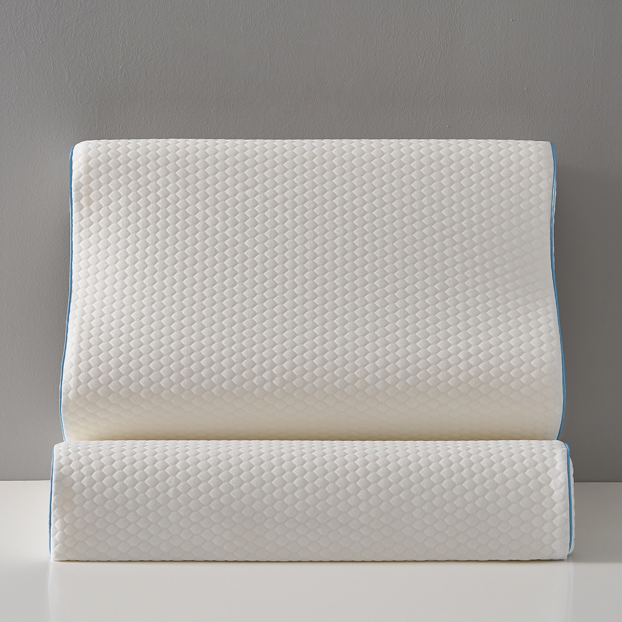 91家纺网 家纺一手货源 找家纺 （总）乐可 2026新款慢回弹曲线水立方太空记忆枕枕头枕芯