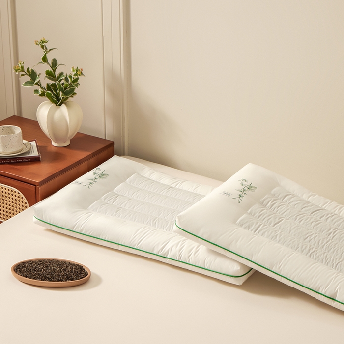 91家纺网 家纺一手货源 找家纺 （总）寐居家纺 2026新款茶香荞麦枕枕头枕芯