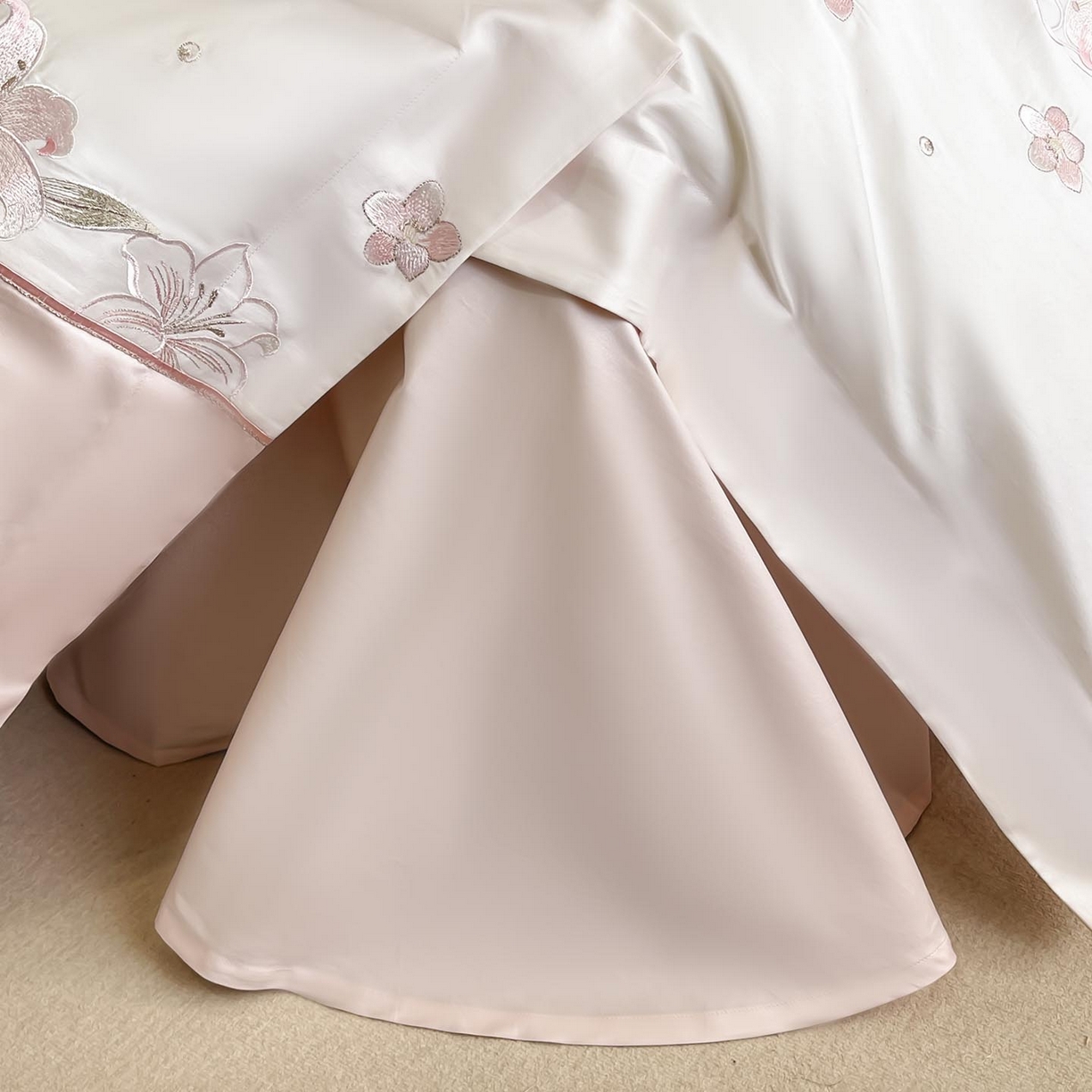 91家纺网 家纺一手货源 找家纺 （总） 2026新款特供款A类长绒棉纯棉四件套100全棉少女心刺绣被套床单床笠床上用品