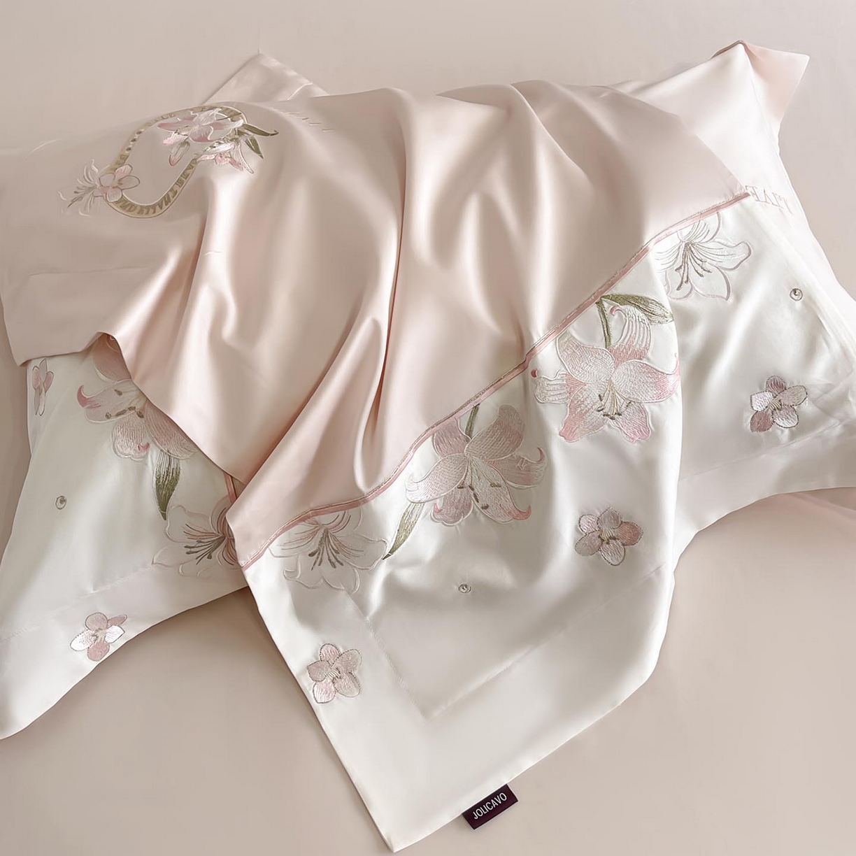 91家纺网 家纺一手货源 找家纺 （总） 2026新款特供款A类长绒棉纯棉四件套100全棉少女心刺绣被套床单床笠床上用品