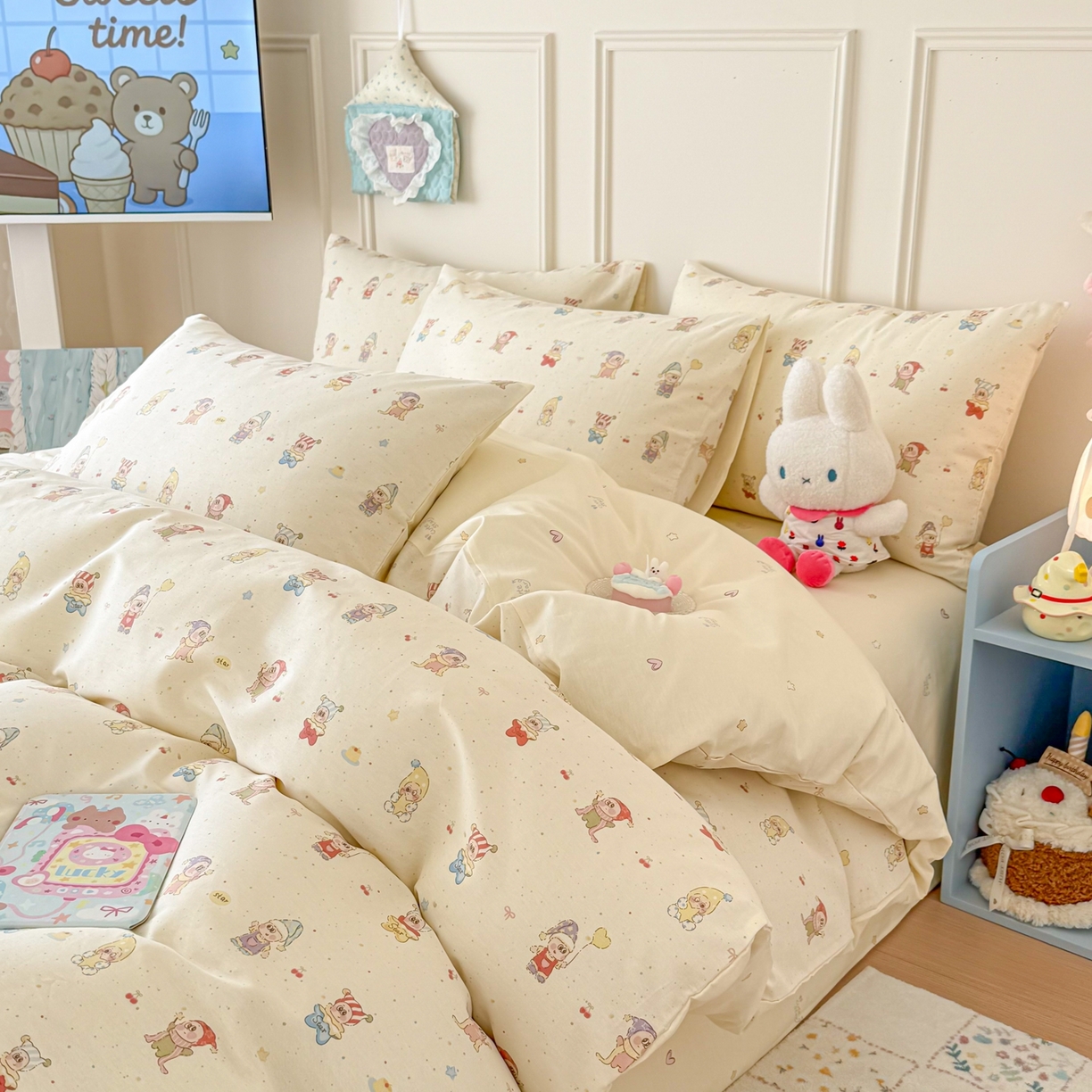 呗旺鹿 2026新款全棉纯棉40支12868星仔系列单被套被套单件单品被套 梦幻童乡