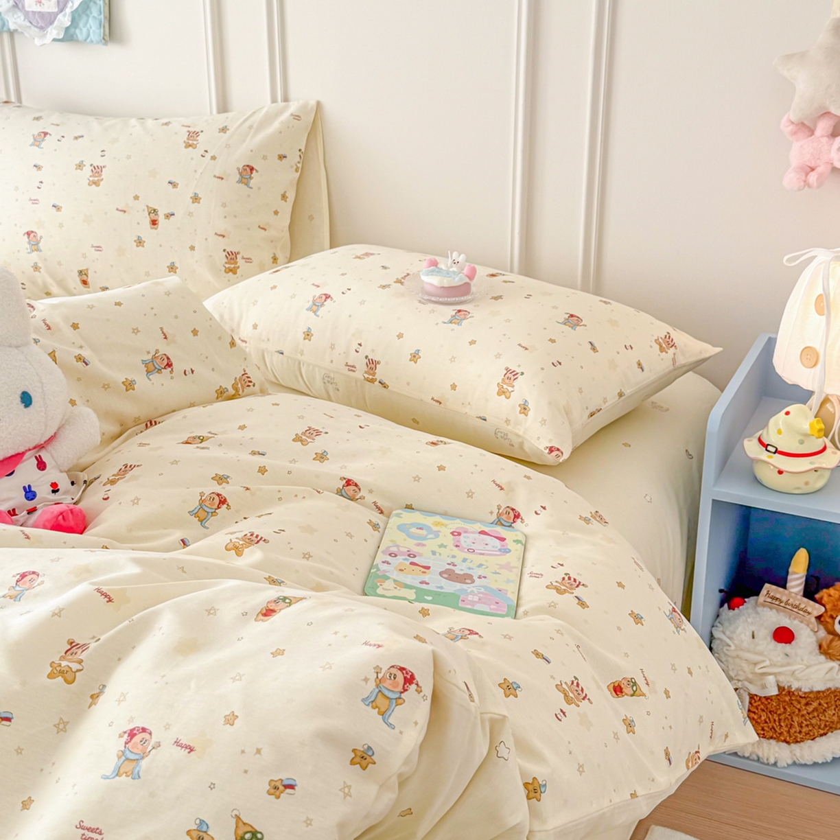 91家纺网 家纺一手货源 找家纺 呗旺鹿 2026新款全棉纯棉40支12868星仔系列单被套被套单件单品被套 魔法星仔