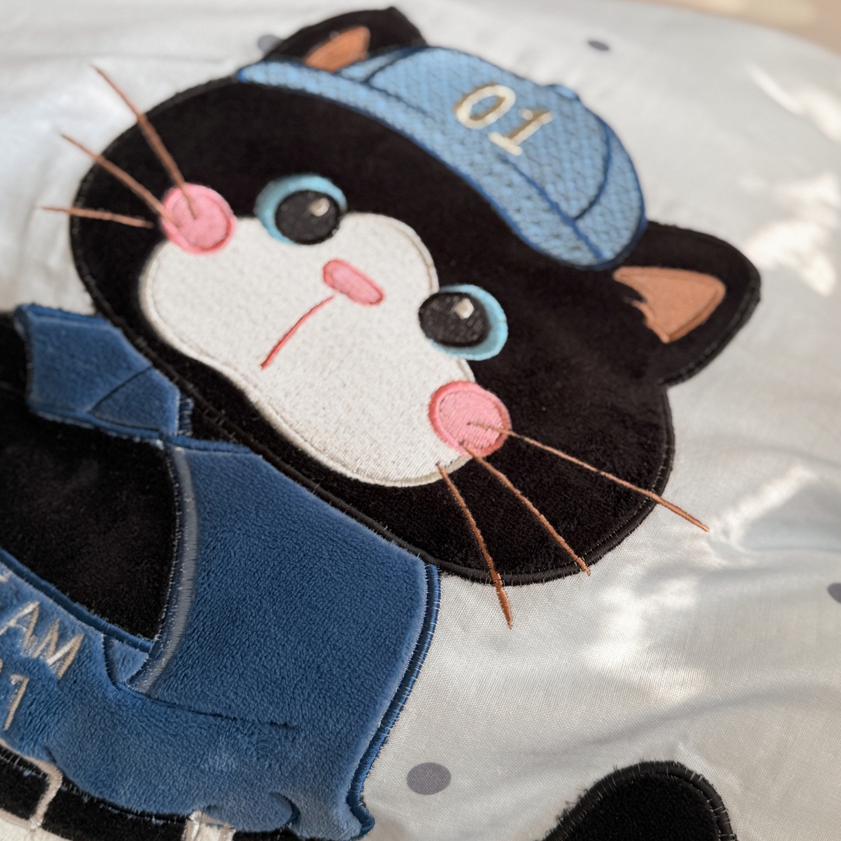 91家纺网 家纺一手货源 找家纺 （总）柚子YOUTH 2026春夏新款大版全棉纯棉双层纱贴布绣四件套