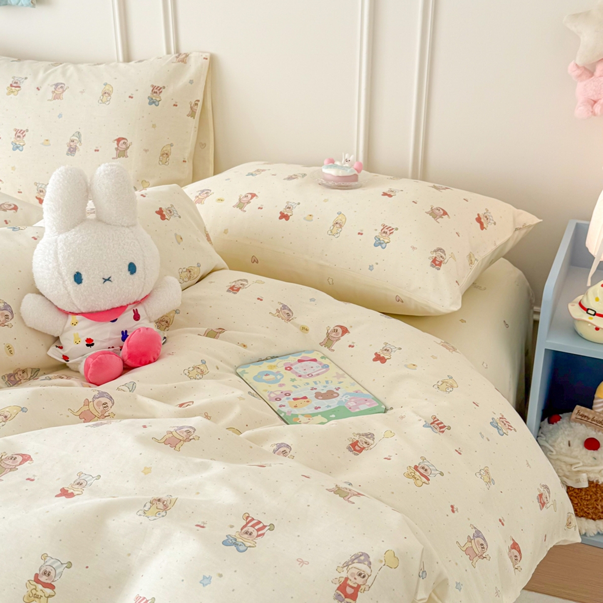 91家纺网 家纺一手货源 找家纺 呗旺鹿 2026新款全棉纯棉40支12868星仔系列单被套被套单件单品被套 梦幻童乡