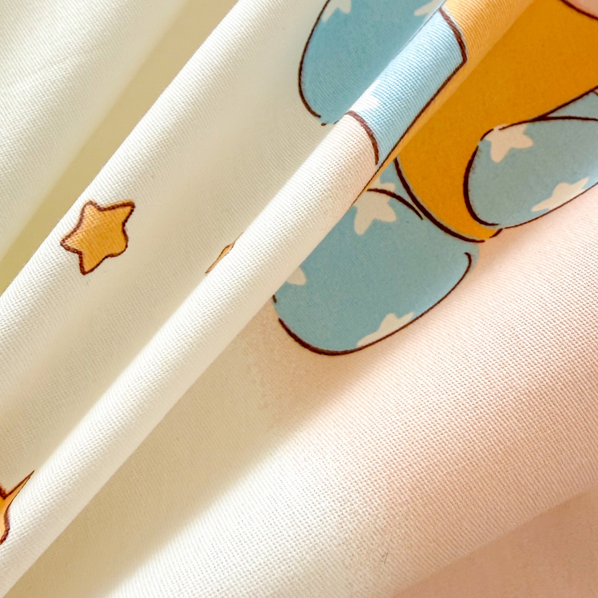 91家纺网 家纺一手货源 找家纺 呗旺鹿 2026新款全棉纯棉40支12868星仔系列单被套被套单件单品被套 星梦童话