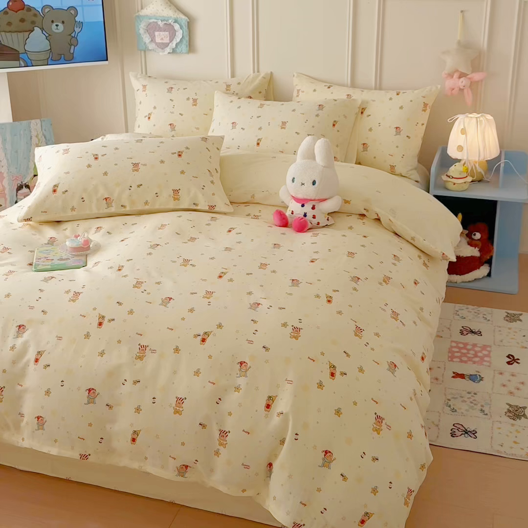 91家纺网 家纺一手货源 找家纺 呗旺鹿 2026新款全棉纯棉40支12868星仔系列单被套被套单件单品被套 魔法星仔